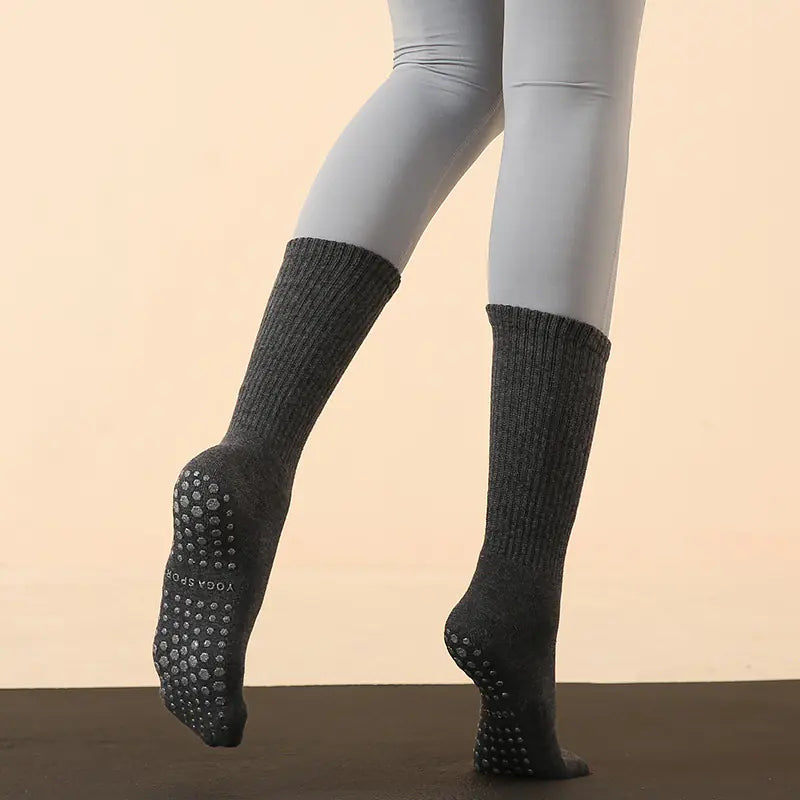 Long Tube Yoga and Pilates Socks for Autumn and Winter