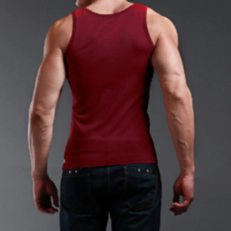 Men's Casual Cotton Vest for Gym Exercise and Comfort