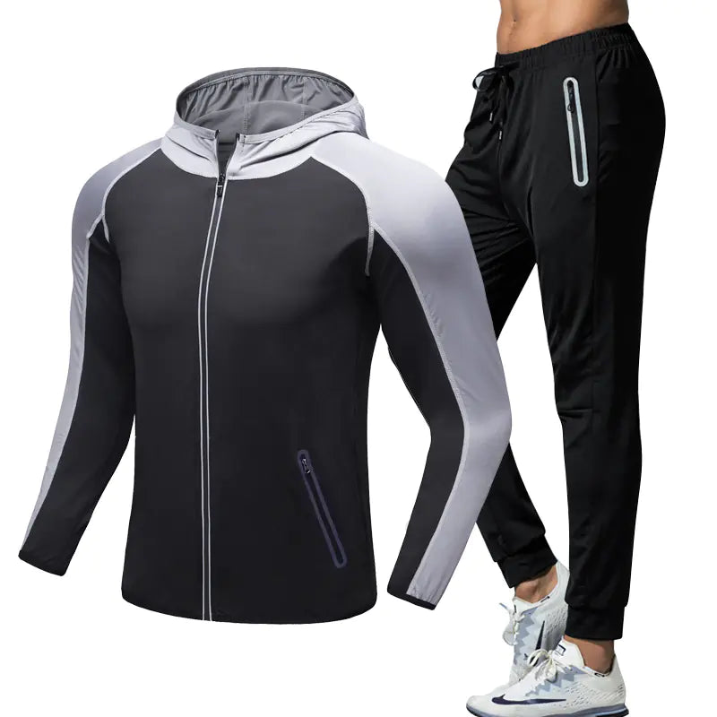 Men's Sports Fitness Two-Piece Set for Running