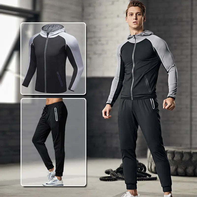 Men's Sports Fitness Two-Piece Set for Running