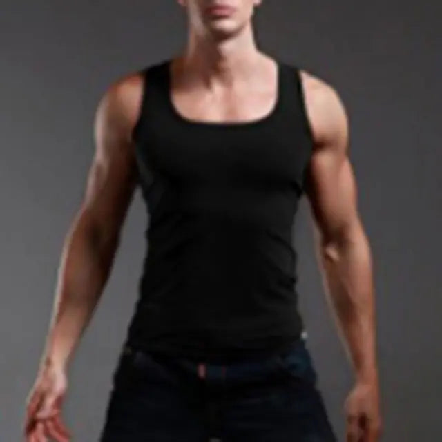 Men's Casual Cotton Vest for Gym Exercise and Comfort