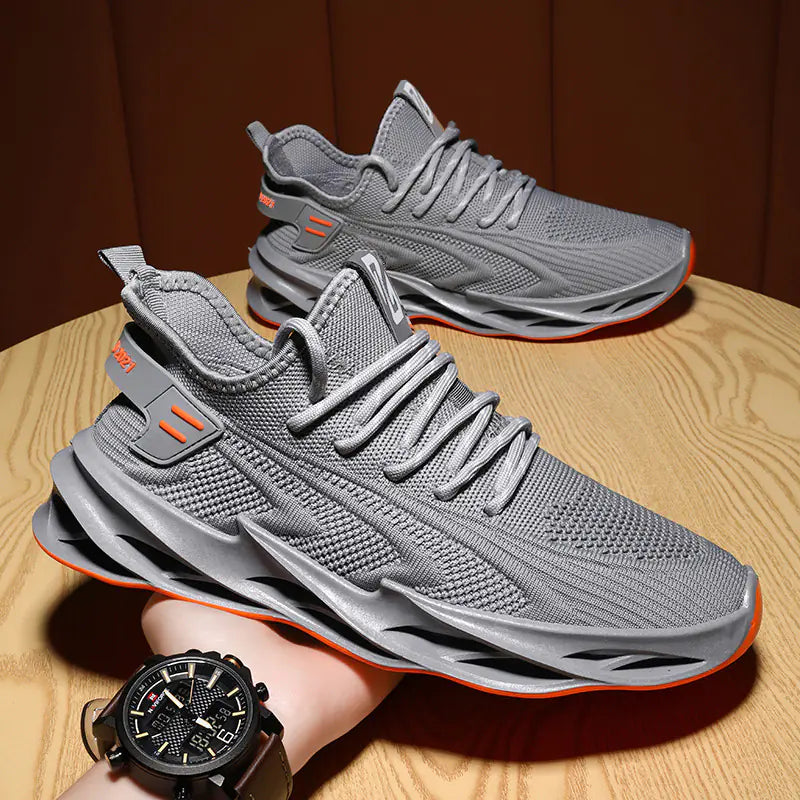 Trendy Breathable Flyknit Men’s Running Shoes