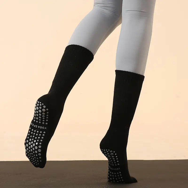 Long Tube Yoga and Pilates Socks for Autumn and Winter