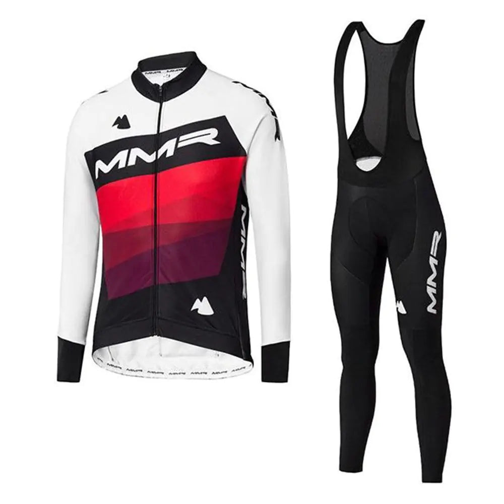 Winter Fleece Long Sleeve Cycling Outfit