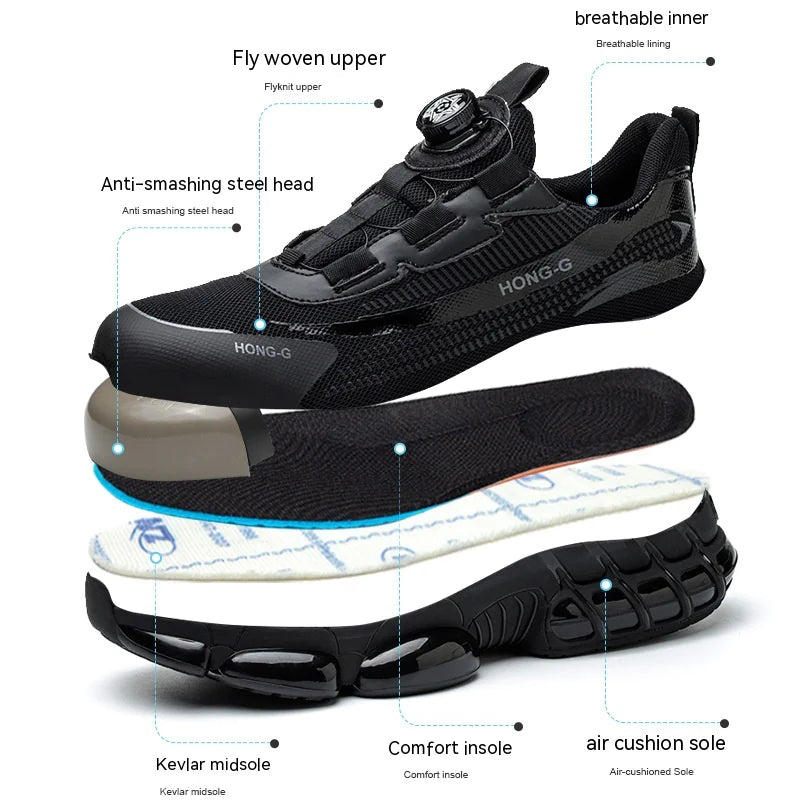 Lightweight Steel Toe Work Shoes