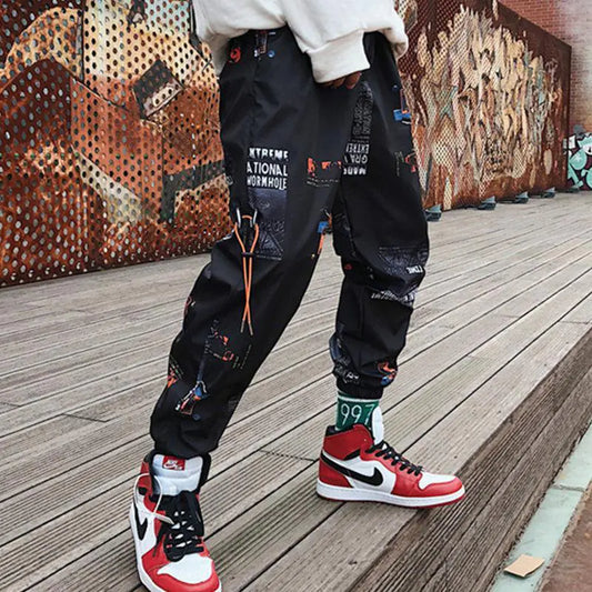 Printed Joggers with Cuff Design