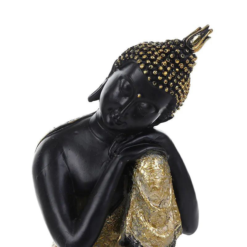 Thai Buddha Resin Sculpture with Mandala Design