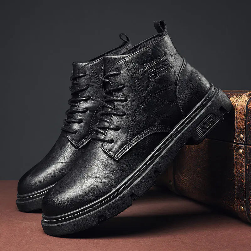 Men's Retro British Style Tooling Boots
