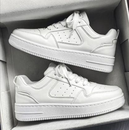 Teen Platform White Sneakers