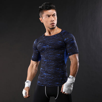Men's Summer Printed Sports Set - Quick-Dry Fitness Wear