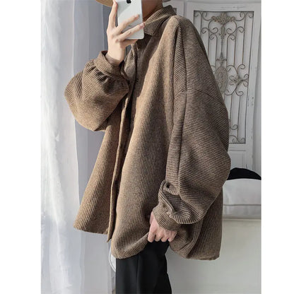Korean Style Loose Work Coat for Versatile Outfits