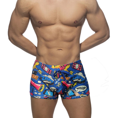 Boys' Nylon Bikini Boxer Swim Trunks