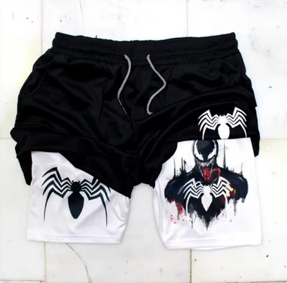 Marvel Spider-Man & Venom Men's Gym Shorts