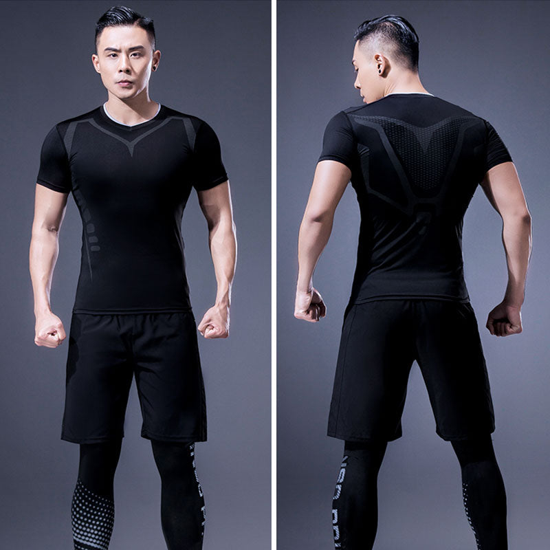 2021 Men's Fitted Sports T-Shirt for Gym and Running