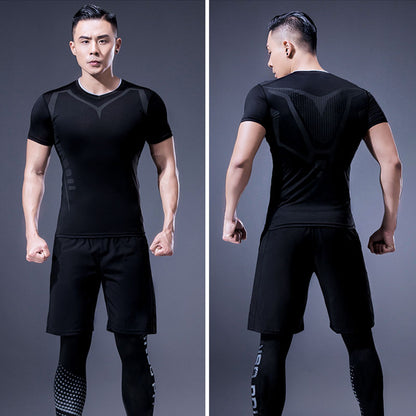 2021 Men's Fitted Sports T-Shirt for Gym and Running
