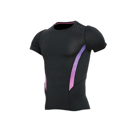 Men's Short Sleeve Fitness Shirt for Gym and Running