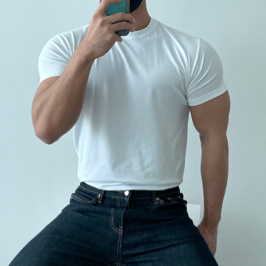 Men's Short Sleeve Workout T-Shirt - Breathable & Quick Dry