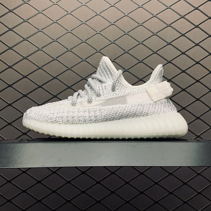 Yeezy 350 V2 Black and White Star Sneakers