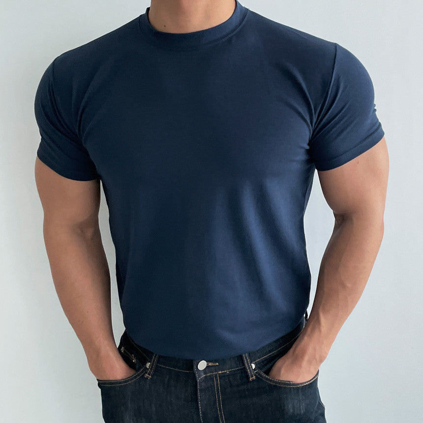 Men's Short Sleeve Workout T-Shirt - Breathable & Quick Dry