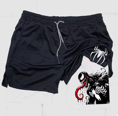 Marvel Spider-Man & Venom Men's Gym Shorts