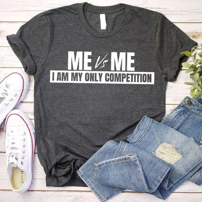 Me vs Me Unisex T-Shirt – Motivational Self-Discipline Tee