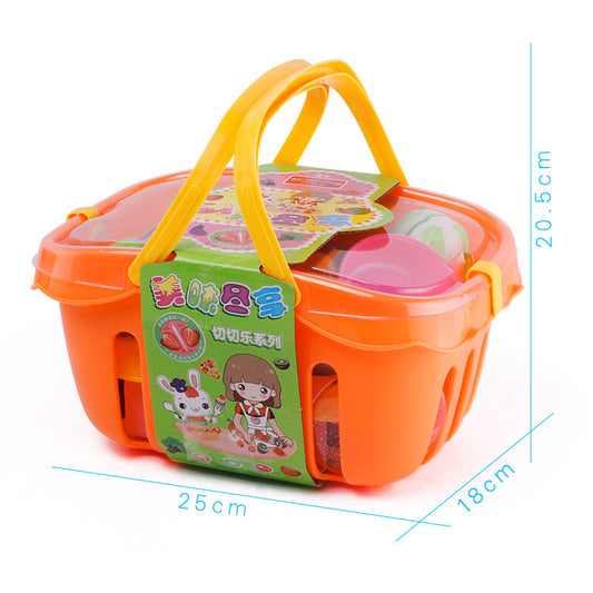 Kids Play Fruit Basket - Early Learning Kitchen Toy