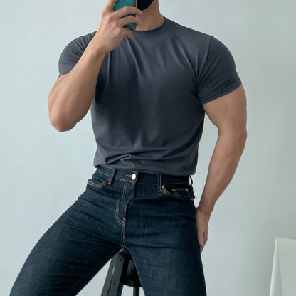 Men's Short Sleeve Workout T-Shirt - Breathable & Quick Dry
