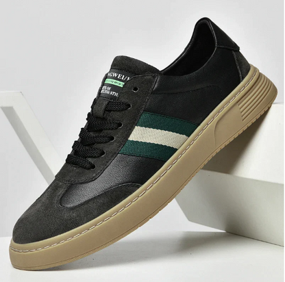 Men's Leather Sneakers Forest - 2023 New Casual Style (One Pair)