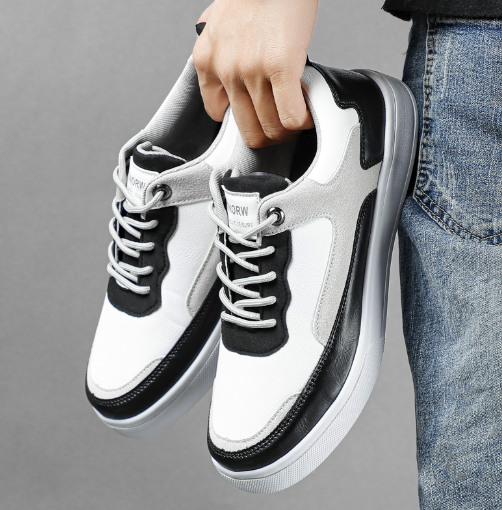 Suede & Shine Color Block Skate Sneakers for Men