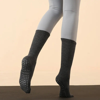 Long Tube Yoga and Pilates Socks for Autumn and Winter