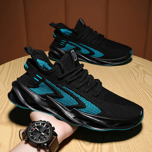 Trendy Breathable Flyknit Men’s Running Shoes