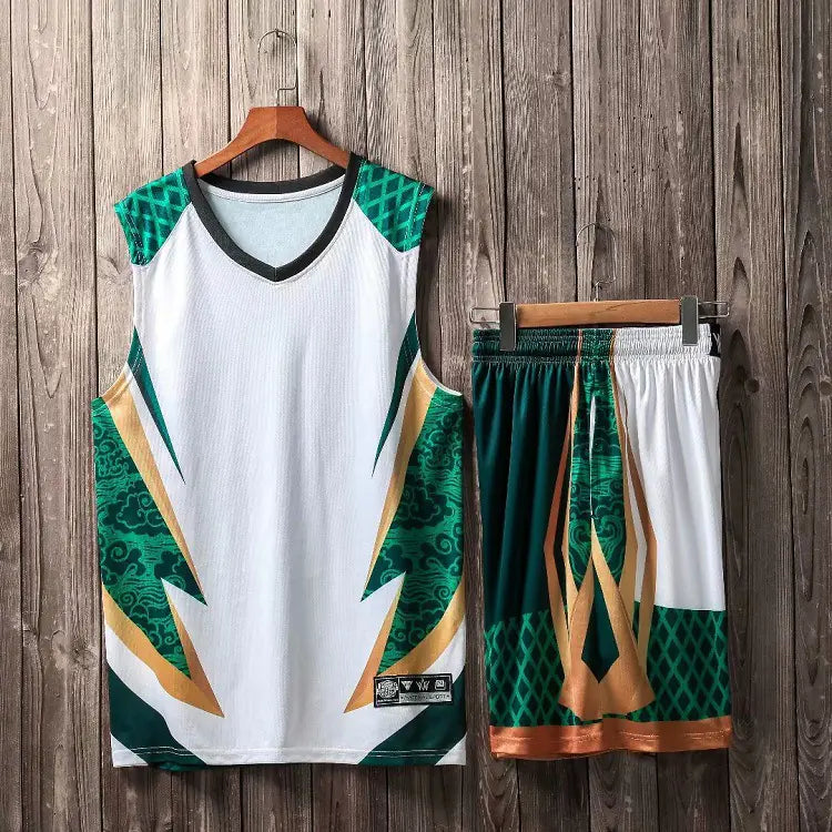 Custom Camouflage Basketball Jersey Training Outfit Set