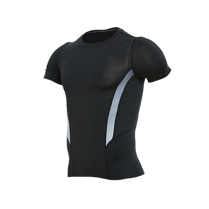 Men's Short Sleeve Fitness Shirt for Gym and Running
