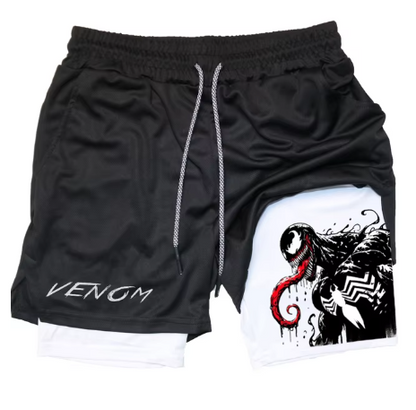 Marvel Spider-Man & Venom Men's Gym Shorts