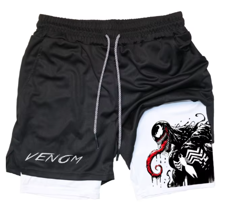 Marvel Spider-Man & Venom Men's Gym Shorts