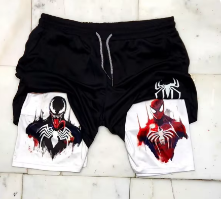 Marvel Spider-Man & Venom Men's Gym Shorts