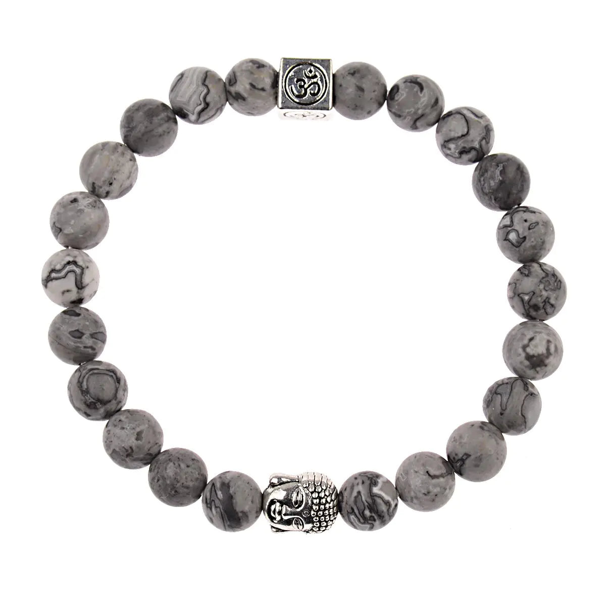 Vintage Men's Buddha Head Elastic Bracelet