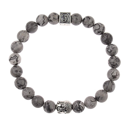 Vintage Men's Buddha Head Elastic Bracelet