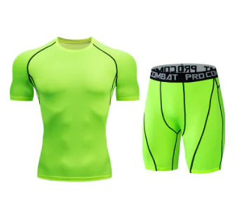 Men's Summer Quick-Dry Workout Set with Shorts and T-Shirt