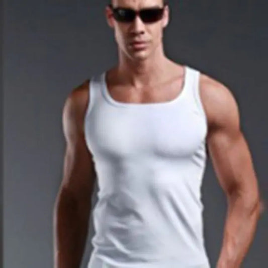 Men's Casual Cotton Vest for Gym Exercise and Comfort