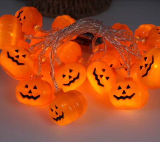 LED String Lights Pumpkin Lantern for Halloween Decor