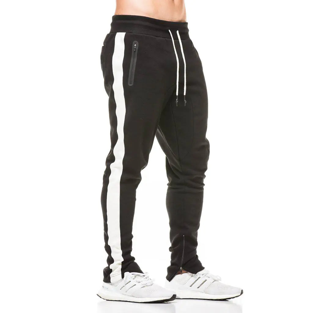 Color-Block Outdoor Running Training Pants for Fall