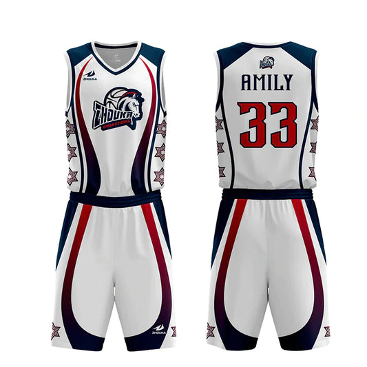 Custom Basketball Jersey with Personalized Logo Design
