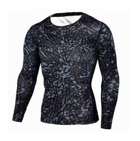 Men's Long Sleeve Camouflage Compression T-Shirt