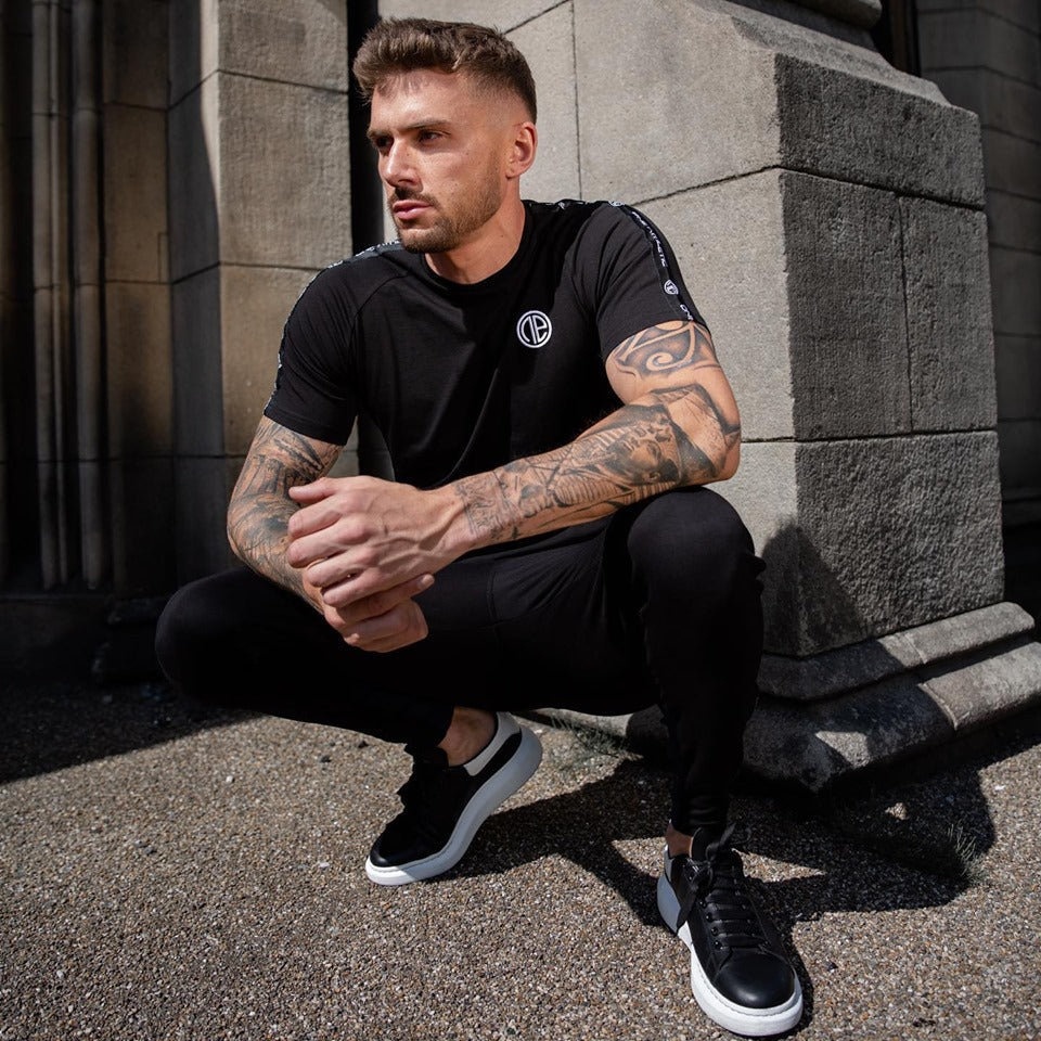 Men's Muscle Brothers Cotton T-Shirt - Short Sleeve Gym Top