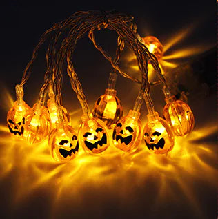 LED String Lights Pumpkin Lantern for Halloween Decor