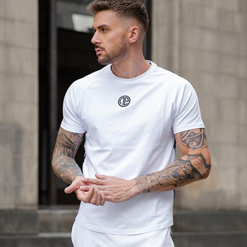 Men's Muscle Brothers Cotton T-Shirt - Short Sleeve Gym Top