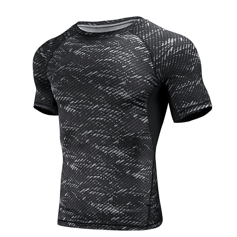 Men's Summer Printed Sports Set - Quick-Dry Fitness Wear