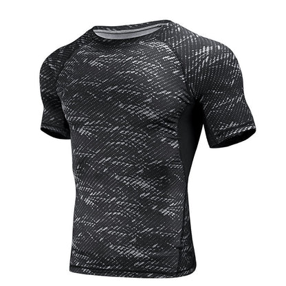 Men's Summer Printed Sports Set - Quick-Dry Fitness Wear