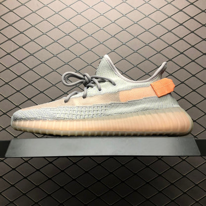 Yeezy 350 V2 Black and White Star Sneakers
